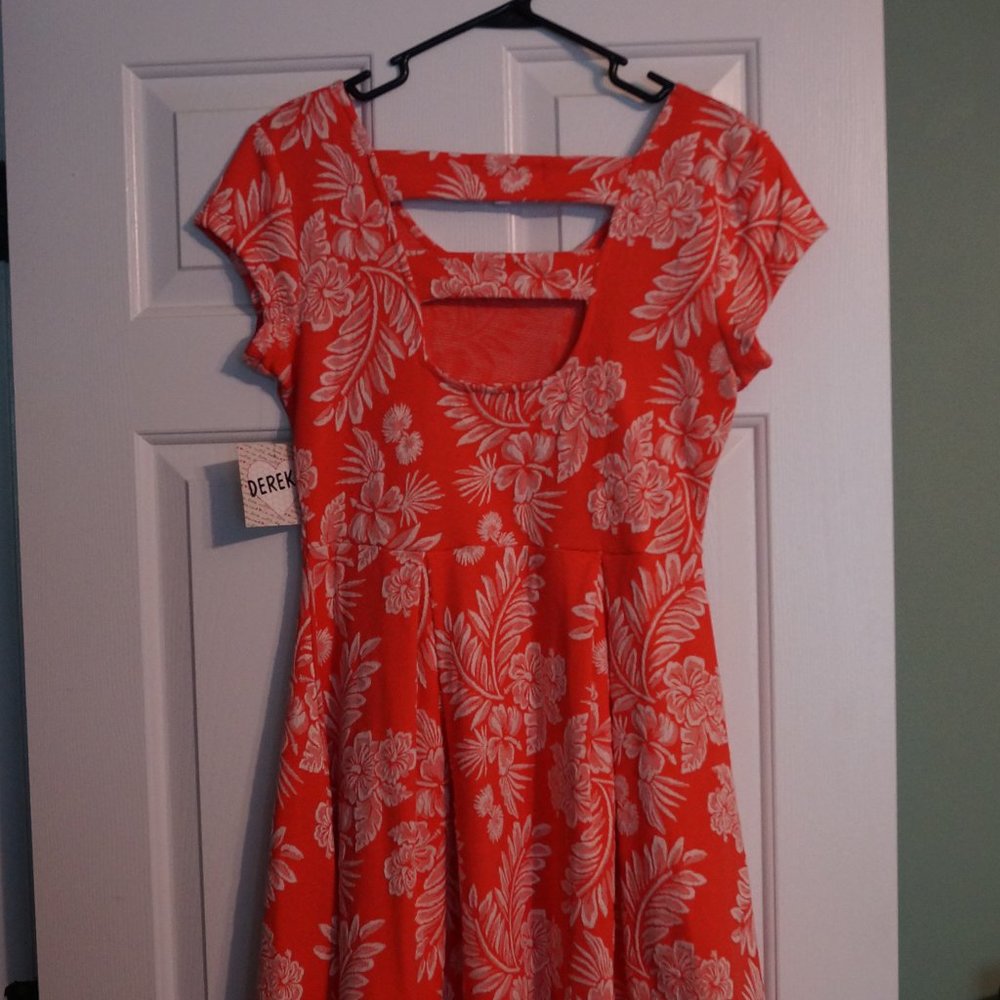 FUN TROPICAL CORAL DRESS